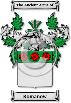 Romanow Family Crest Download (jpg) Legacy Series - 150 DPI