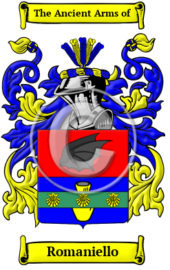 Romaniello Family Crest/Coat of Arms