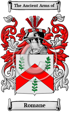 Romane Family Crest/Coat of Arms