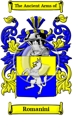 Romanini Family Crest/Coat of Arms
