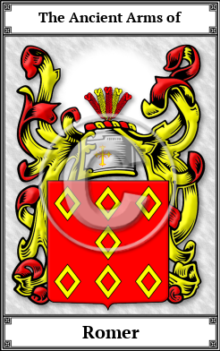 Romer Family Crest Download (JPG)  Book Plated - 150 DPI