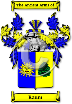 Raum Family Crest Download (JPG) Legacy Series - 600 DPI