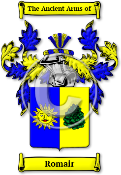 Romair Family Crest Download (jpg) Legacy Series - 150 DPI