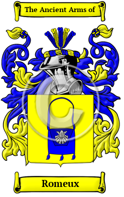 Romeux Family Crest/Coat of Arms
