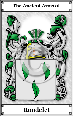 Rondelet Family Crest Download (JPG) Book Plated - 600 DPI