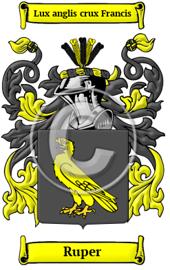 Ruper Family Crest/Coat of Arms