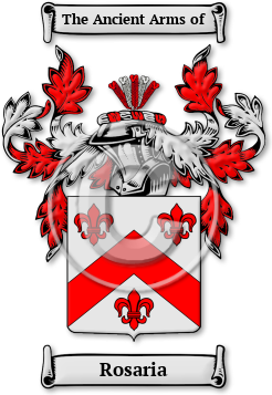 Rosaria Family Crest Download (jpg) Legacy Series - 150 DPI