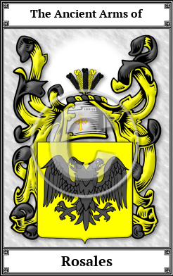 Rosales Family Crest Download (JPG)  Book Plated - 150 DPI