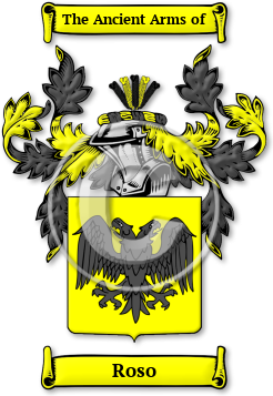 Roso Family Crest Download (jpg) Legacy Series - 150 DPI