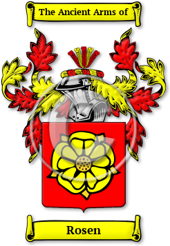 Rosen Family Crest Download (jpg) Legacy Series - 150 DPI
