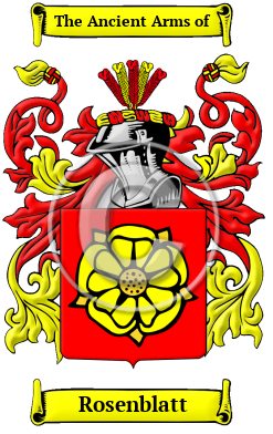 Rosenblatt Family Crest/Coat of Arms
