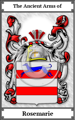 Rosemarie Family Crest Download (JPG)  Book Plated - 150 DPI