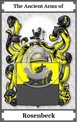 Rosenbeck Family Crest Download (JPG)  Book Plated - 150 DPI