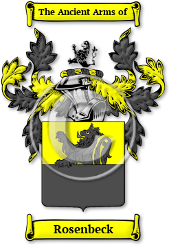 Rosenbeck Family Crest Download (jpg) Legacy Series - 150 DPI