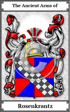 Rosenkrantz Family Crest Download (JPG)  Book Plated - 150 DPI