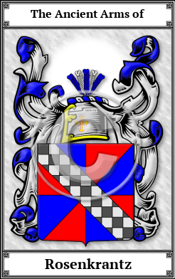 Rosenkrantz Family Crest Download (JPG)  Book Plated - 150 DPI