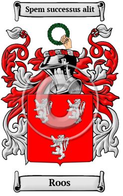 Roos Family Crest/Coat of Arms