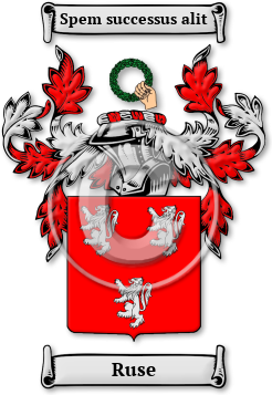 Ruse Family Crest Download (jpg) Legacy Series - 150 DPI