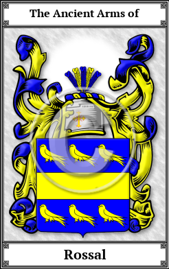 Rossal Family Crest Download (JPG)  Book Plated - 150 DPI