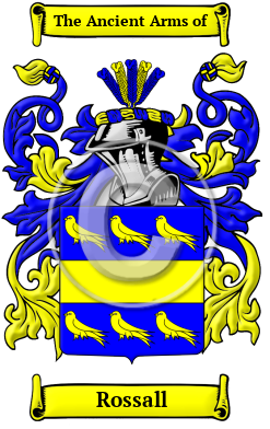Rossall Family Crest/Coat of Arms