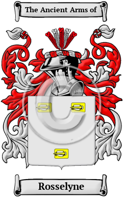Rosselyne Family Crest/Coat of Arms