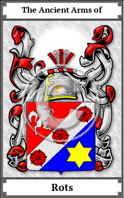 Rots Family Crest Download (JPG) Book Plated - 600 DPI