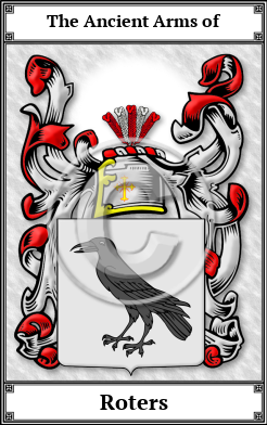 Roters Family Crest Download (JPG) Book Plated - 600 DPI