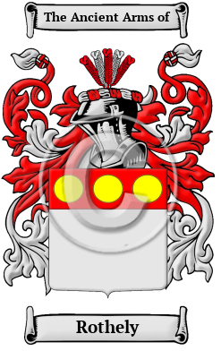 Rothely Family Crest/Coat of Arms