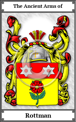 Rottman Family Crest Download (JPG)  Book Plated - 150 DPI
