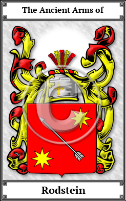 Rodstein Family Crest Download (JPG)  Book Plated - 150 DPI