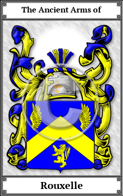 Rouxelle Family Crest Download (JPG) Book Plated - 300 DPI