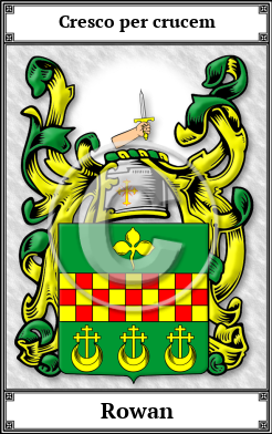 Rowan Family Crest Download (JPG)  Book Plated - 150 DPI