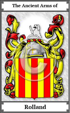 Rolland Family Crest Download (JPG)  Book Plated - 150 DPI
