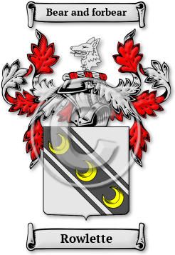Rowlette Family Crest Download (jpg) Legacy Series - 150 DPI