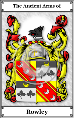 Rowley Family Crest Download (JPG)  Book Plated - 150 DPI