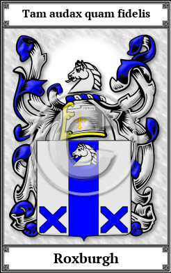 Roxburgh Family Crest Download (JPG)  Book Plated - 150 DPI