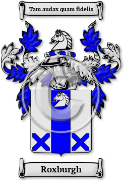 Roxburgh Family Crest Download (jpg) Legacy Series - 150 DPI