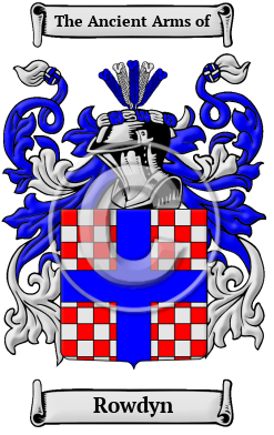 Rowdyn Family Crest/Coat of Arms