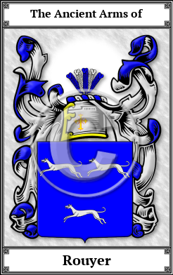 Rouyer Family Crest Download (JPG) Book Plated - 600 DPI