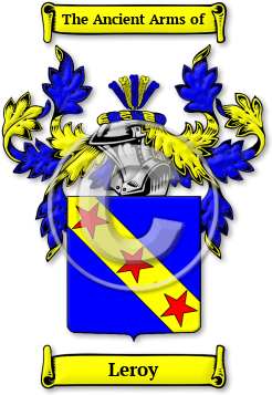 Leroy Family Crest Download (jpg) Legacy Series - 150 DPI