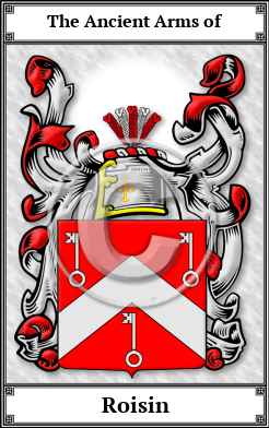 Roisin Family Crest Download (JPG)  Book Plated - 150 DPI