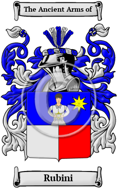 Rubini Family Crest/Coat of Arms