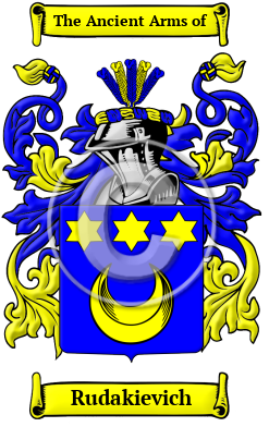 Rudakievich Family Crest/Coat of Arms