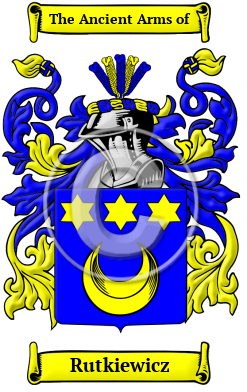 Rutkiewicz Family Crest/Coat of Arms