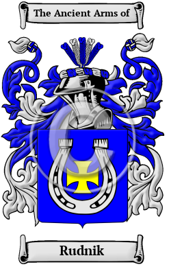 Rudnik Family Crest/Coat of Arms