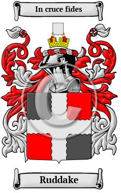 Ruddake Family Crest/Coat of Arms