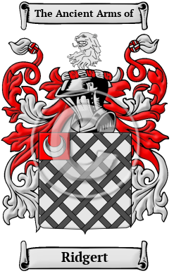 Ridgert Family Crest/Coat of Arms