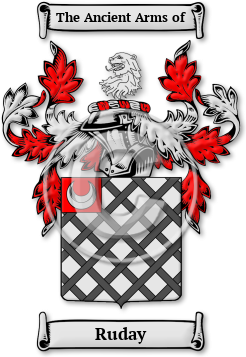Ruday Family Crest Download (JPG) Legacy Series - 600 DPI