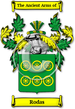 Rodas Family Crest Download (jpg) Legacy Series - 150 DPI