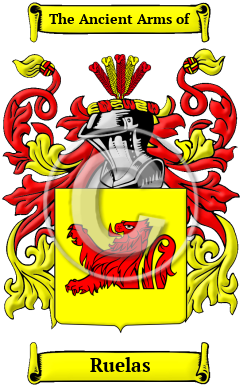 Ruelas Family Crest/Coat of Arms